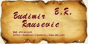 Budimir Raušević vizit kartica